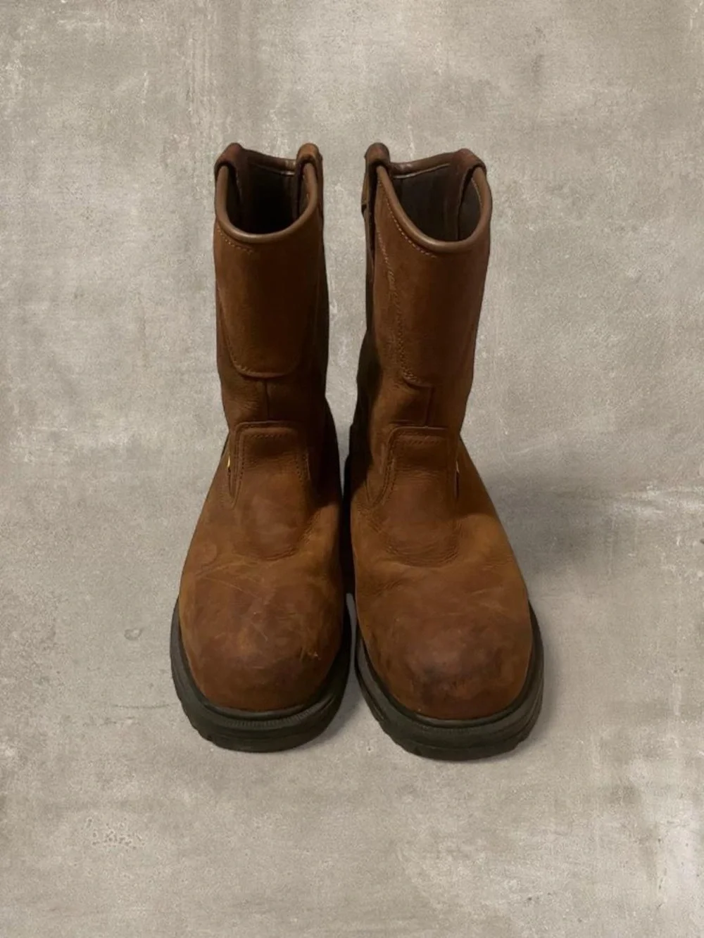 Herman Survivors Men’s Size 10 Brown Leather Steel Toe Work Boots